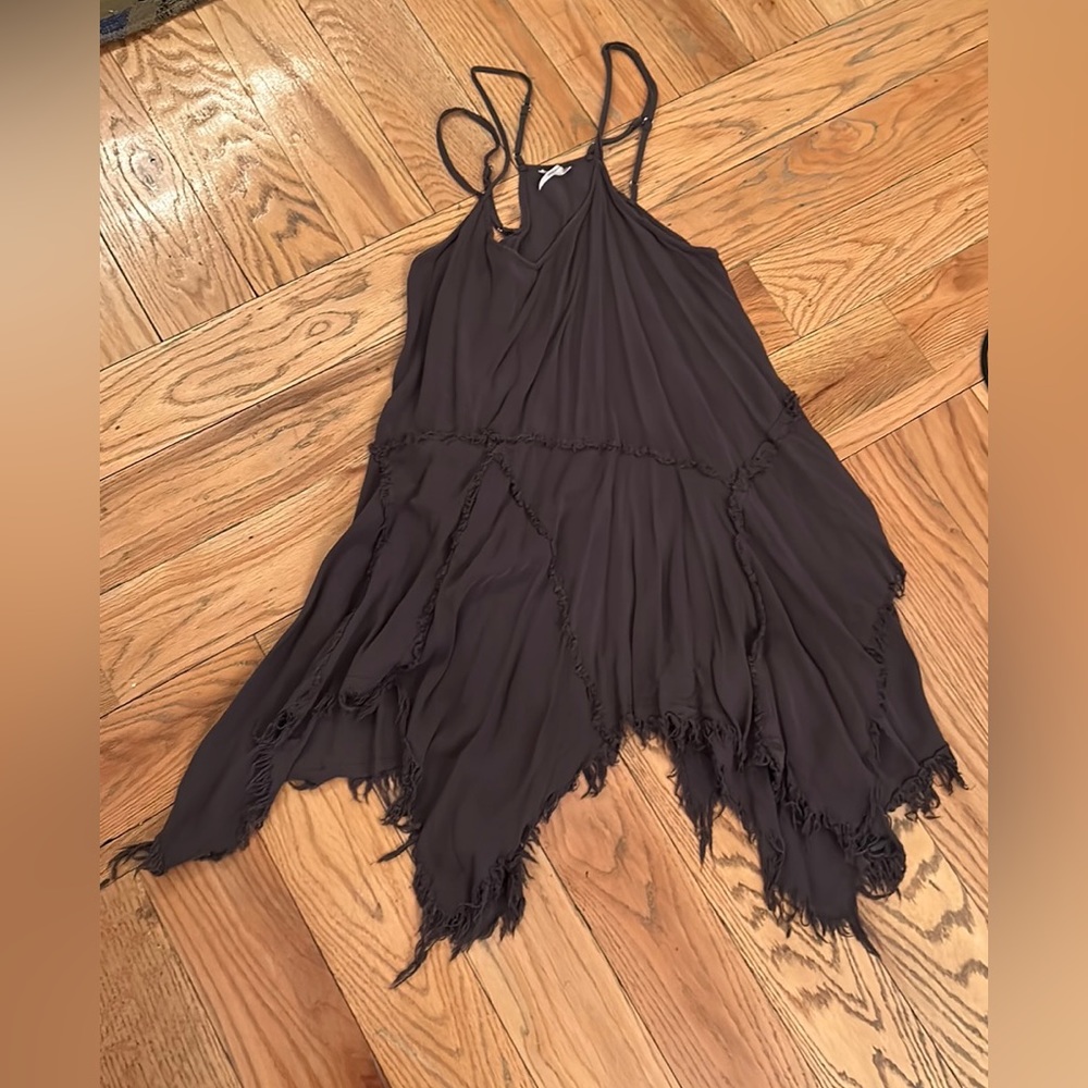Free People Gray Boho Slip Dress